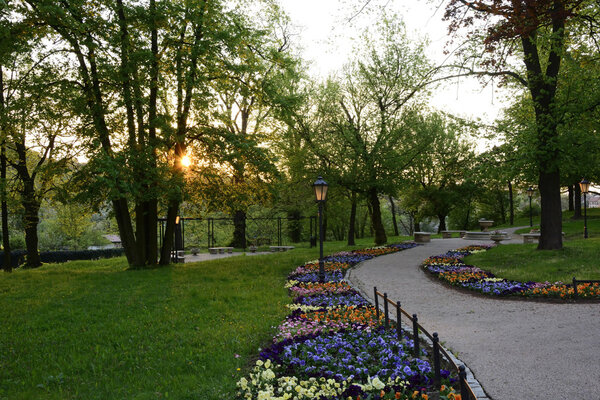 Green parks in Poland
