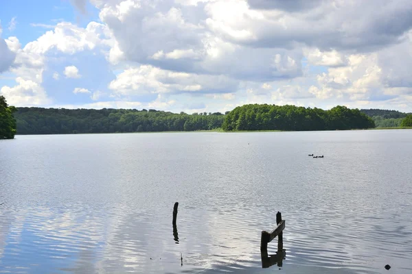 Barlinek, lago, cidade e arredores — Fotografia de Stock