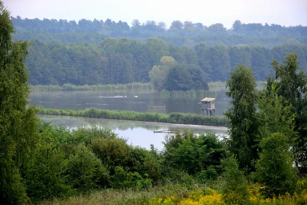 Landschap met jacht toren — Stockfoto