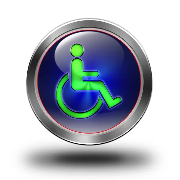 Accessibility glossy icon — Stock Photo, Image