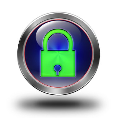 Güvenlik parlak simgesi