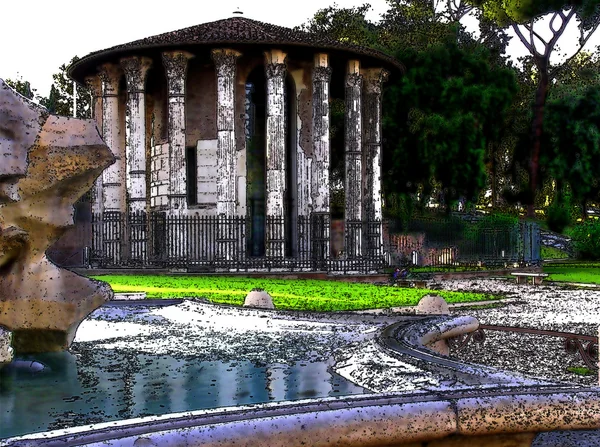 Roma - Templo de Hércules — Fotografia de Stock