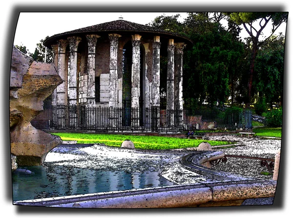 Roma - Temple of Hercules — Stock Photo, Image