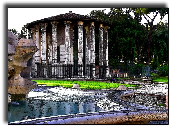 Roma - Temple of Hercules — Stock Photo, Image