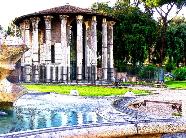 Roma - Temple of Hercules — Stock Photo, Image