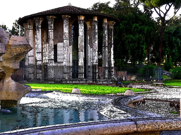 Roma - Templo de Hércules — Fotografia de Stock