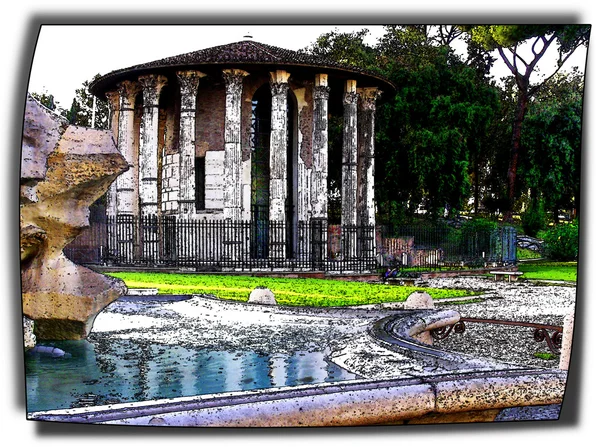 Roma - Temple of Hercules — Stock Photo, Image