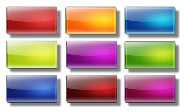 Web buttons- rectangle. — Stock Photo, Image