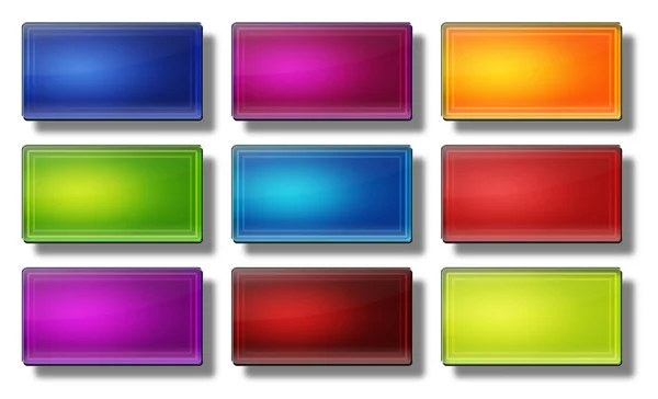 Web buttons- rectangle. — Stock Photo, Image