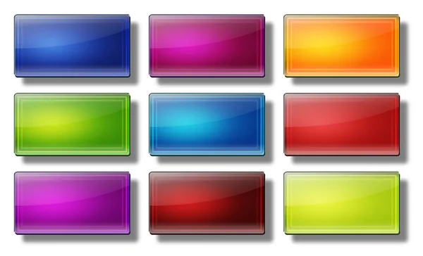 Web buttons- rectangle. — Stock Photo, Image