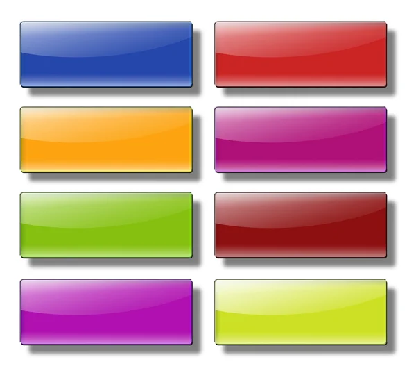 Web buttons- rectangle large. — Stock Photo, Image