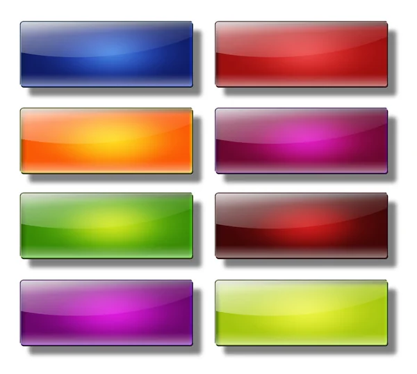 Web buttons- rectangle large — Stock Photo, Image