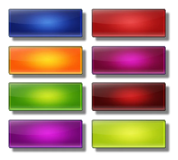 Web buttons- rectangle large. — Stock Photo, Image