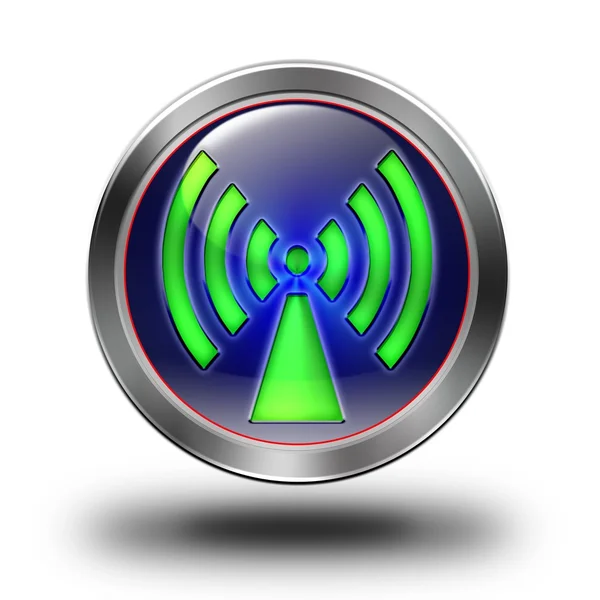 WLAN glossy icon — Stock Photo, Image