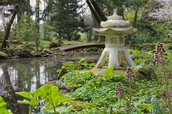 Japanese-style garden.