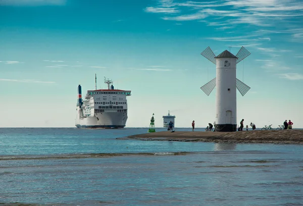 La entrada al puerto, Swinoujscie —  Fotos de Stock