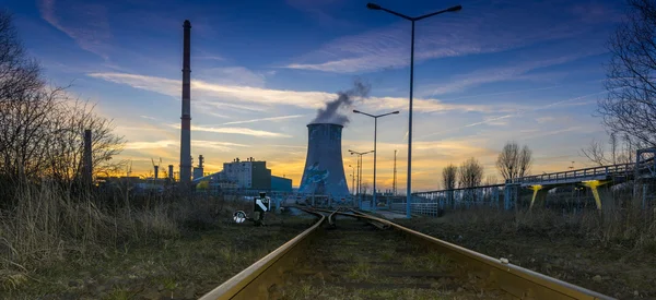Elektrowni - widok przemysłowych — Zdjęcie stockowe