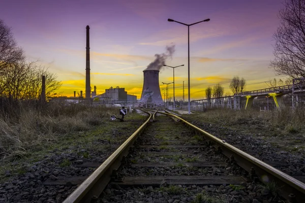 Central eléctrica - Vista industrial — Foto de Stock