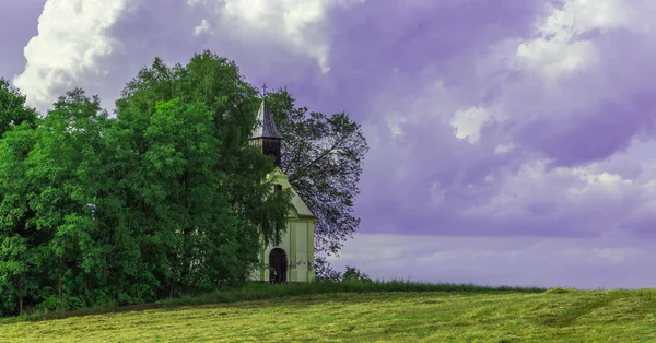 A beautiful little church in the field