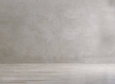 Gri oda ve taş duvar konsepti, sarı niş, kitaplık tarzı..