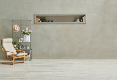 Gri taş duvar arka planı, nikâh, sallanan sandalye, çiçek detayı, ev dekorasyonu tarzı..