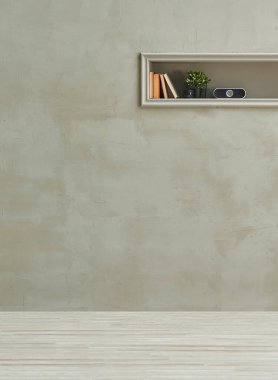 Gri taş duvar ve zemin oda tarzı, oyuk ve arkaplan.