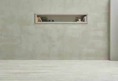 Gri taş duvar ve zemin oda tarzı, oyuk ve arkaplan.