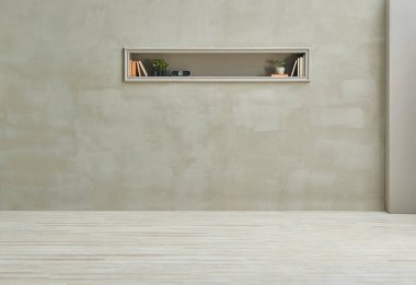 Gri taş duvar ve zemin oda tarzı, oyuk ve arkaplan.