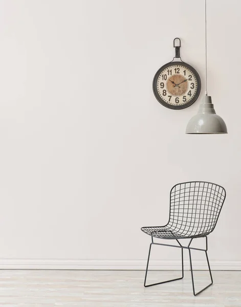 Lampada Parete Sedia Concetto Con Struttura Sala Interna — Foto Stock