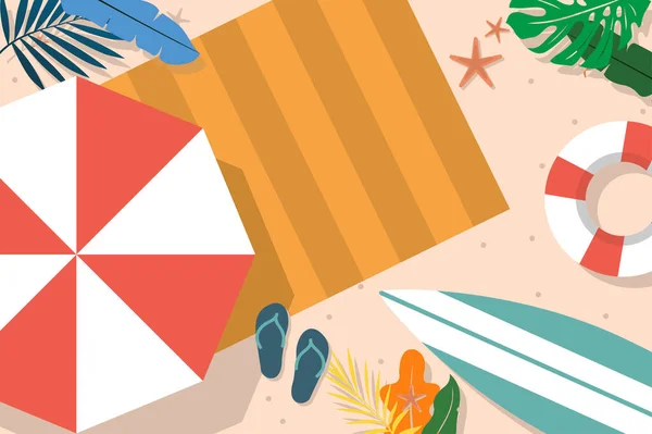 Video çağrıları Vektörü için organik düz yaz arkaplanı