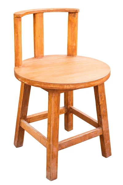 Cadeira de madeira isolada . — Fotografia de Stock