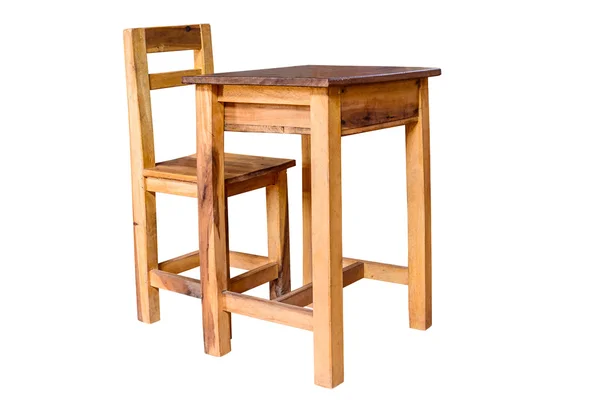 木制老式课桌. — 图库照片