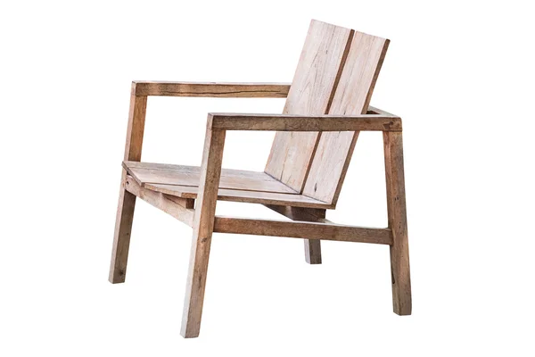 Деревянный стул изолирован . — стоковое фото