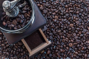 taze kahve çekirdekleri.