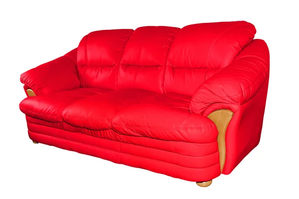 Luxury leather sofa. — Stock Photo, Image