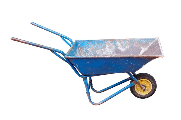 Old metal wheelbarrow. — Stock Photo, Image
