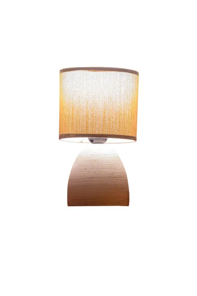 Table Lamp Isolated White Backgrounds Work Clipping Path — Stock Photo, Image