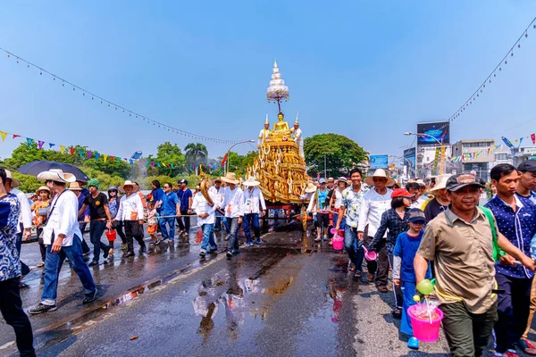 Chiang Mai Thailand April 2019 Chiang Mai Songkran Festival Traditionen — Stockfoto