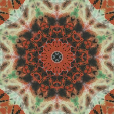 Kusursuz kaleydoskop ya da seramik fayans, duvar kağıdı, muşamba, tekstil, web sayfası arka planı için sonsuz desen kullanılır. Çizgili elementlerden geometrik yineleniyor