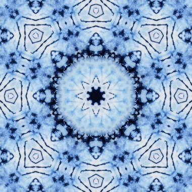 Kusursuz kaleydoskop ya da seramik fayans, duvar kağıdı, muşamba, tekstil, web sayfası arka planı için sonsuz desen kullanılır. Çizgili elementlerden geometrik yineleniyor