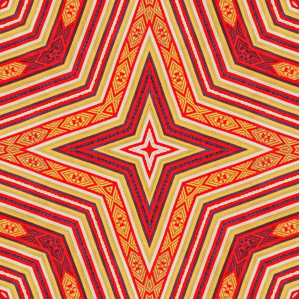 Zökkenőmentes Kaleidoszkóp Vagy Végtelen Minta Kerámia Csempe Tapéta Linóleum Textil — Stock Fotó