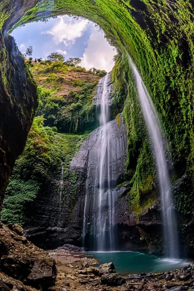 Madakaripura Waterfall (Probolinggo) is the tallest waterfall in deep Forest in East Java, Indonesia. Waterfall is located in Bromo Tengger Semeru National Park