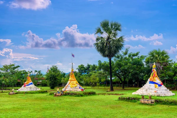 Three Pagodas Pass Dan Chedi Sam Ong Border Thailand Union — Stock Photo, Image