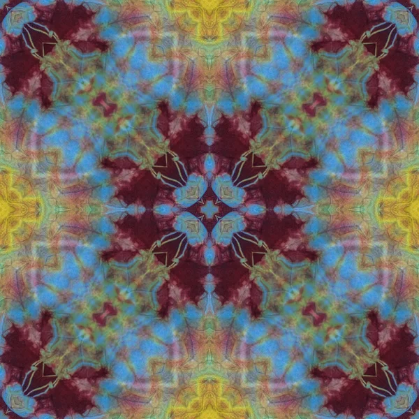 Seamless Kaleidoscope Endless Pattern Ceramic Tile Wallpaper Linoleum Textile Web — Stock Photo, Image