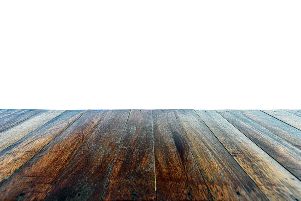 Pusty Drewniany Blat Białym Tle Może Być Używany Wyświetlania Lub — Zdjęcie stockowe
