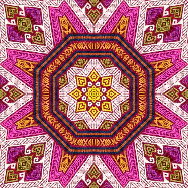 Seamless Kaleidoscope Endless Pattern Ceramic Tile Wallpaper Linoleum Textile Web — Stock Photo, Image