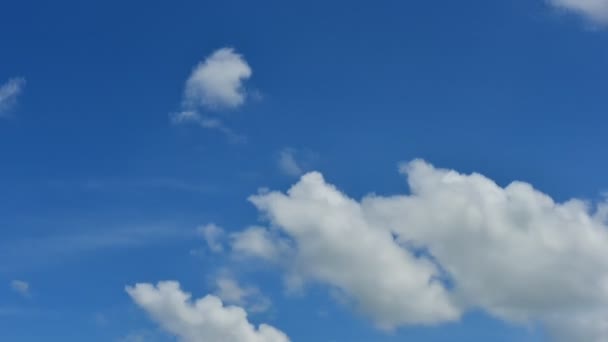 Χρόνος Κυλάει Σύννεφα Κινούνται Στον Ουρανό Τοπίο Του Νέφους Κίνηση — Αρχείο Βίντεο
