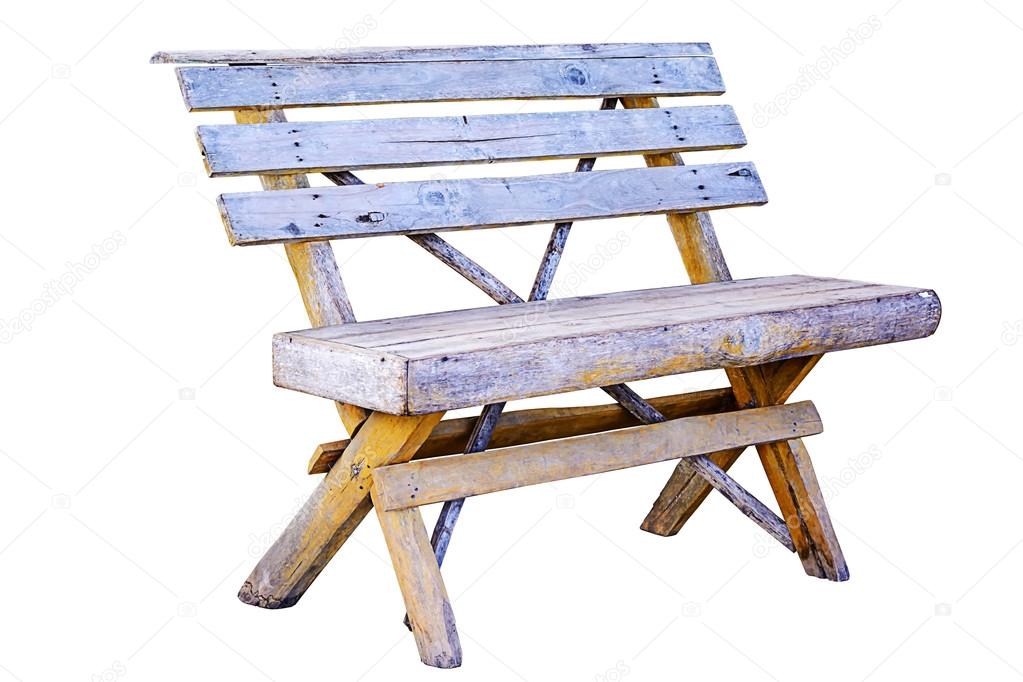 Old wooden bench.