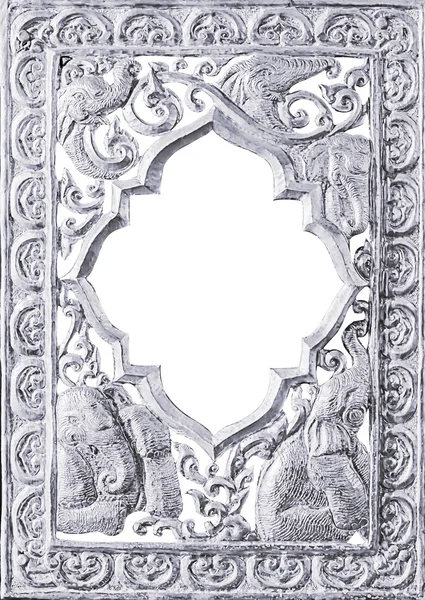 Silver frame. — Stock Photo, Image