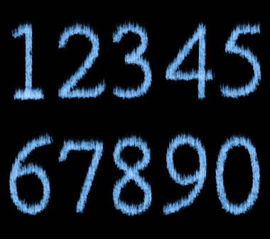 mavi alev numaraları.